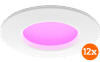 Philips Hue Spot Encastré Slim Lot de 12  - White and Color - 90 mm - Blanc
