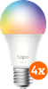 TP-Link Tapo L535E - Wit en Gekleurd Licht - E27 - 4-pack