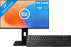 BlueBuilt 24-inch Full HD + BlueBuilt Wireless Bluetooth Keyboard Pro AZERTY