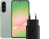 Samsung Galaxy A56 256GB Groen 5G + Samsung Oplader 25 Watt Zwart