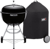 Weber Bar-B Kettle 57 cm Zwart + Weber Luxe Hoes 57 cm