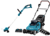 Makita DLM382CM2 avec Batterie 4,0 Ah (2x) + Makita DUR193Z + Batterie 5,0 Ah 18 V (2x)