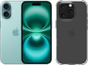 Apple iPhone 16 128 Go Vert + BlueBuilt Protective Back Cover Transparent