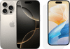 Apple iPhone 16 Pro 128GB Natural Titanium +  BlueBuilt Screenprotector Glas