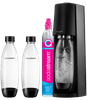 SodaStream TERRA Noir + Bouteilles Matière Synthétique 1 Litre Lot de 2