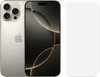 Apple iPhone 16 Pro Max 512GB Natural Titanium + BlueBuilt Screenprotector Glas