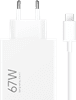 Xiaomi HyperCharge Power Delivery Charger 67W + USB-A to USB-C Cable (1m) White