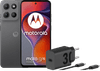 Motorola Moto G15 Power 256 Go Gris 4G + Motorola Chargeur 30 W Noir + Câble USB-C