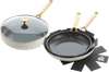 BK Sublime Set de Poêles à Frire 24 + 28 cm + Poêle Paysanne 28 cm