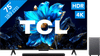 TCL 75" QLED P71K 4K (2025) + TCL S55H 2.1 Barre de Son