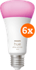 Philips Hue White and Color E27 1600lm 6-pack