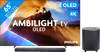 Philips Ambilight 65 inches OLED760 4K (2025) + JBL Bar 800 M2 Black