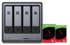 UGREEN NASync DXP4800 + Seagate Ironwolf 4 To Lot de 2