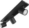 Philips Hue Runner Spot Monté en Surface White Ambiance - 3 Spots - Noir  + Variateur