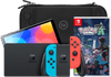 Nintendo Switch OLED Blauw/Rood + Pokémon Legends: Z-A + BlueBuilt Beschermhoes