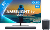 Philips Ambilight 55'' OLED810 4K (2025) + JBL Bar 500 M2 Zwart