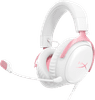 HyperX Cloud III Casque Gamer Filaire - Blanc/Rose (PC, PS5, Xbox Series X/S)