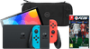 Nintendo Switch OLED Blauw/Rood + EA Sports FC 26 + BlueBuilt Beschermhoes