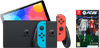 Nintendo Switch OLED Blauw/Rood + EA Sports FC 26