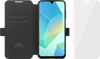 BlueBuilt  Samsung Galaxy A17 Book Case Leer Zwart + BlueBuilt Screenprotector Glas