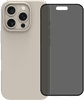 BlueBuilt Back Cover iPhone 16 Pro Beige + Protège-écran avec Filtre de Confidentialité Verre