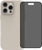 BlueBuilt Back Cover iPhone 16 Pro Max Beige + Protège-écran avec Filtre de Confidentialité Verre