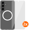 BlueBuilt Protective Cover Magneet Galaxy S25 Plus Transparant + Screenprotector Duo Pack