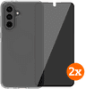 BlueBuilt Protective Cover Samsung Galaxy A56 Transparant + Privacy Protector Duo Pack