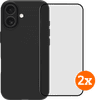 BlueBuilt Back Cover iPhone 17 Zwart + Screenprotector Glas Duo Pack