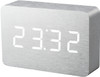 Gingko Brick Click Clock Aluminium