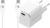 BlueBuilt Power Delivery Oplader 20W + Usb C Kabel 3m Nylon Wit