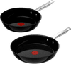 Tefal Experience Ceram Fusion Core Set de Poêles à Frire Induction 2 Pièces
