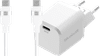 BlueBuilt Chargeur Power Delivery 45 W + Câble USB-C 3 m Nylon Blanc