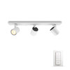 Philips Hue Runner Mounted Spot White Ambiance 3 Lights White Bluetooth