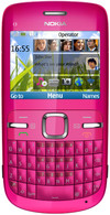 Nokia C3-00 Hot Pink QWERTY