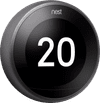 Google Nest Thermostat Black
