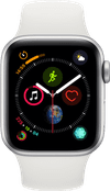 Apple Watch Series 4 40mm Silver Aluminum/White Sport Band