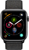 Apple Watch Series 4 44 mm Bracelet sportif Gris sidéral Aluminium/Noir Nylon