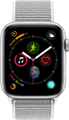 Apple Watch Series 4 44mm Silver Aluminum/Gray Nylon Sport Band