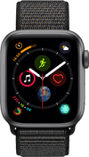 Apple Watch Series 4 40mm Space Gray Aluminium/Zwarte Nylon Sportband