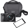 Sony Alpha A6000 Black + PZ 16-50mm OSS + bag + screen protector