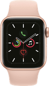 Apple Watch Series 5 40mm Goud Aluminium Roze Sportband