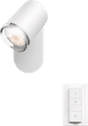 Philips Hue Adore Spot Monté en Surface pour Salle de Bains White Ambiance 1 Spot Blanc + Variateur