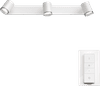 Philips Hue Adore Spot monté en surface pour salle de bains White Ambiance Lot de 3 Blanc