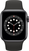Apple Watch Series 6 40mm Space Gray Aluminum Black Sport Band