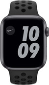 Apple Watch Nike Series 6 44mm Space Gray Aluminium Zwarte Sportband