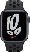 Apple Watch Nike Series 7 41mm Middernacht Aluminium Zwarte Sportband