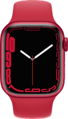 Apple Watch Series 7 4G 41 mm Aluminium RED Bracelet Sport RED