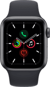 Apple Watch SE 40mm Space Gray Aluminum Midnight Sport Band