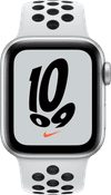 Apple Watch Nike SE 40mm Silver Aluminum White Sport Band